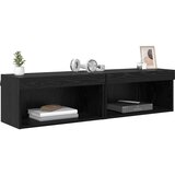  Set TV komoda s LED svjetlima 2 pcs Crni hrast 60 x 30 x 30 cm | shoptok.hr