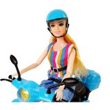  Punčka za igro na roza skuterju - 27 cm | Shoptok.si
