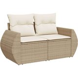  9-dijelni set vrtnih sofa s jastucima bež od poliratana | shoptok.hr