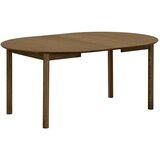 House Nordic Okrogla raztegljiva jedilna miza z dodatno ploščo v hrastovem dekorju 120x220 cm Bundaberg – | Shoptok.si