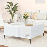 The Living Store Klubska mizica visok sijaj bela 80x80x36,5 cm inženirski les - Klubska Mizica, (21575327) | Shoptok.si