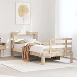 vidaXL Okvir kreveta s uzglavljem 90 x 190 cm od borovine | shoptok.hr