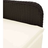  3-dijelni vrtni bistro set od poliratana s jastucima crni | shoptok.hr