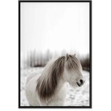  Slika - Horse Mane (1 Part) Vertical 40x60 U crnom drvenom okviru | shoptok.hr