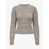 Only Light brown women's sweater Agnes - Women