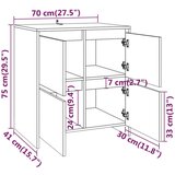  Komoda boja dimljenog hrasta 70 x 41 x 75 cm od iverice | shoptok.hr