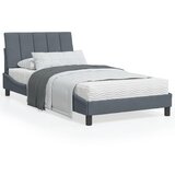 vidaXL Postelja z vzmetnico temno siva 100x200 cm žamet Cene