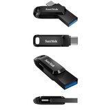 Sandisk USB C & USB disk 512GB Ultra Dual GO, 3.1/3.0, b do 150 MB/s, črn (SDDDC3-512G-G46) | Shoptok.si