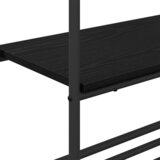 vidaXL stalak za odjeću s policama crni hrast 60 x 30 x 171 cm | shoptok.hr