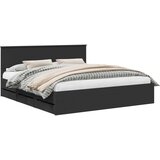  Okvir za krevet Crna 180 x 200 cm Inženjersko Drvo - Crna 180 x 200 cm | shoptok.hr