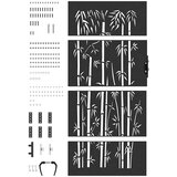  Vrtna vrata 85 x 175 cm Čelik s praškastim premazom Crna | shoptok.hr