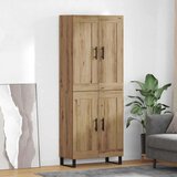 Visok predalnik Umetni hrast 69,5 x 34 x 180 cm Konstruiran les, (5000107560) | Shoptok.si