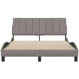 vidaXL Posteljni okvir brez vzmetnice taupe 140x200 cm blago | Shoptok.si
