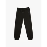 Koton Jogger Sweatpants Zipper Detailed Raised Cotton