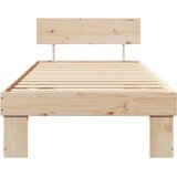  Krevetna konstrukcija Prirodna 100 x 200 cm Čvrsto borovo drvo | shoptok.hr