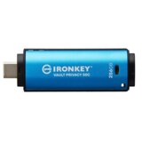 Kingston Technology IronKey Vault Privacy 50 USB izbrisivi memorijski pogon 256 GB USB Tip-C 3.2 Gen 1 (3.1 Gen 1) Crno, Plavo | shoptok.hr