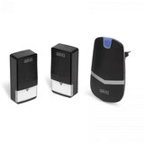 Delight digitalni električni brezžični zvonec kinetic z dosegom do 100m in 20 melodijami s tipko brez uporabe baterij z dvema tipkama in | Shoptok.si