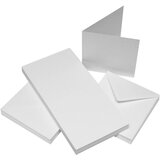 Craft Kuverte+Vizitke, Set 50, 10,2X10,2cm, bele barve, (20631633) | Shoptok.si