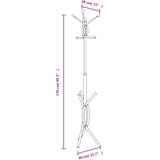  Stalak za kapute crni 176 cm od željeza obloženog prahom | shoptok.hr