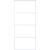  Klizna vrata od stakla ESG i aluminija 90 x 205 cm bijela | Eponuda.com