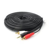  JWD-AUDIO4 Kabl 2x RCA muški ulaz na 3.5mm stereo muški ulaz, 15m, Crni | Eponuda.com