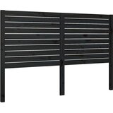  Uzglavlje za krevet crno 156 x 4 x 100 cm od masivne borovine | shoptok.hr
