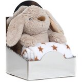 Bbo set plišana igračka + ćebence Beige Rabbit Cene