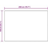  Tepih od umjetne ovčje kože TAFALLA Krem 140 x 200 cm Poliester | shoptok.hr