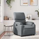 Maison Chic Počivalnik - Relax naslanjač sivo umetno usnje, (22040389) | Shoptok.si