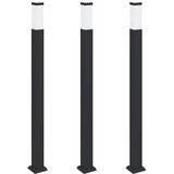 vidaXL Stupić za zidne lampe 3 kom 110 cm crne IP44 Cijene