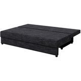 P & B ZOFA S POSTELJNO FUNKCIJO, črna tekstil, leseni material | Shoptok.si