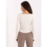 Passione moda Sweater-PM-SW-R1639.27-ecru | Shoptok.si