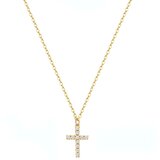 Ogrlica Small Cross - Zlatna KP29403 | shoptok.hr