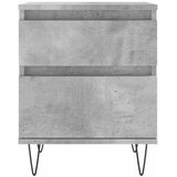  Noćni ormarići 2 kom boja betona 40x35x50 cm konstruirano drvo | shoptok.hr