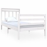 The Living Store Posteljni okvir bel 90x190 cm trden les - Posteljni Okvir, (21530317) | Shoptok.si