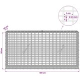  Gabion s žicom debljine 3 5 mm i mrežom 5x2 5 cm 100x20x50 cm - 20 cm 50 cm 100 cm | shoptok.hr