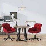 Maison Chic Vrtljivi Jedilni stoli - Vzorci stoli 2 kosa vinsko rdeč žamet A1829, (22031161) | Shoptok.si