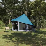 Tipi šator s krovom s pohranom Plava 404 x 370 x 270 cm taft | Eponuda.com