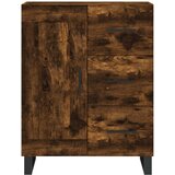  Visoka komoda dimljeni hrast 69 5x34x180 cm konstruiranog drva | shoptok.hr