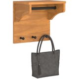  Zidna vješalica za kapute SANDNES 43x30x42 cm Masivno drvo bor | shoptok.hr