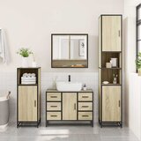  2-dijelni set kupaonskog namještaja boja hrasta sonome drveni | shoptok.hr