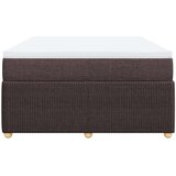 vidaXL Krevet s oprugama i madracem tamnosmeđi 140 x 190 cm od tkanine | shoptok.hr