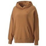 Puma Puloverji Infuse Oversized Hoodie Kostanjeva | Shoptok.si
