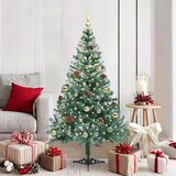 vidaXL Umjetno božićno drvce s stalakom Zelena 150 cm PVC i čelik | shoptok.hr