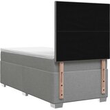  Boxspring krevet s madracem Svjetlosiva 90 x 200 cm Tkanina | shoptok.hr