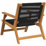  Vrtni namještaj 2 pcs Crna 67 x 76 x 73 cm Čvrsto drvo akacije | shoptok.hr