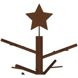  Drveno božićno drvce 150 cm Bambus i masivna borovina - 150 cm Tamno smeđa | shoptok.hr