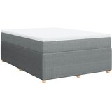  Krevet box spring s madracem svjetlosiva 160x200 cm tkanina Slike