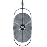 WALLXPERT dekorativni metalni zidni sat sntr silver srebrno - crna boja | ePonuda.com