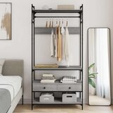  Omara s predali siva sonoma 89x39x184,5 cm konstruiran les | Shoptok.si
